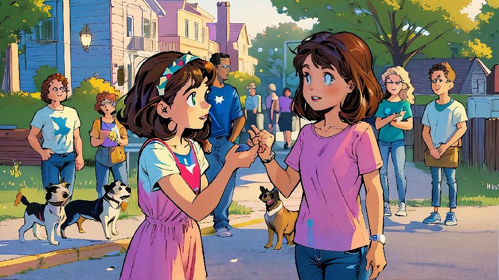 Many other neighbours will see the praise and want to know Amy better. They will invite Amy to more interesting community activities later, like playing with puppies.
