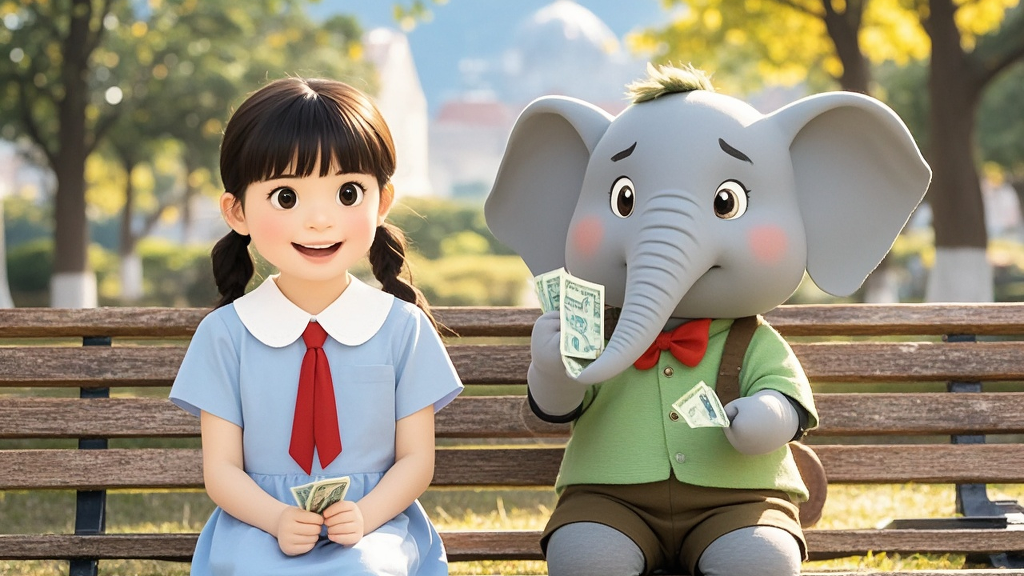 Storybook cover: Saving and Spending Money