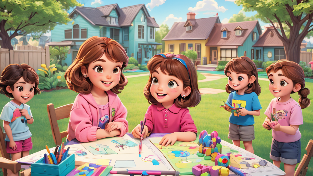 They will make a beautiful card for Amy. They plan a small party for Amy. They want to elect me as the princess of our neighborhood.