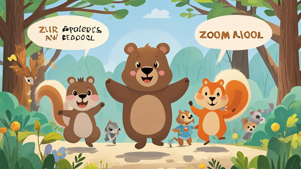 They run around the forest. They tell their friends all the things about the new school. Then their friends become more.