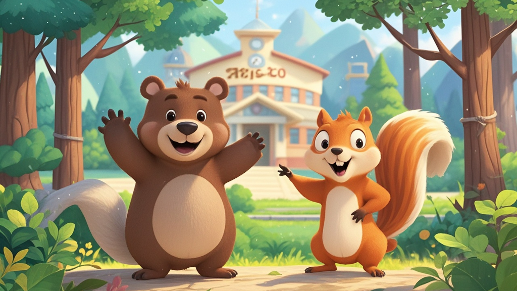 Storybook cover: New School in the Forest