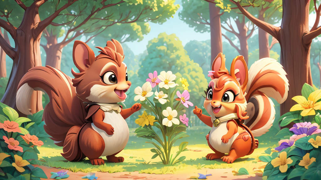 They look around in the forest. They pick some beautiful flowers. They make a nice bunch of flowers for Headmaster Ma.