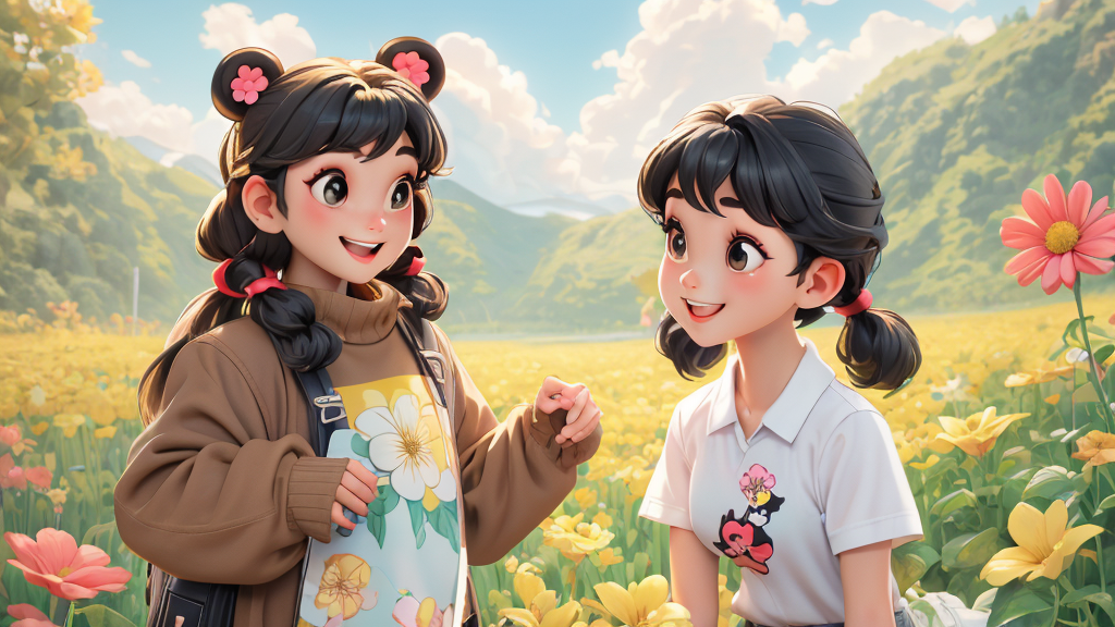 You say, "Nice to meet you!" Zoom says, "Nice to meet you too, Chen Jie." Then Zoom says, "Can we be very good friends? Let's play together."