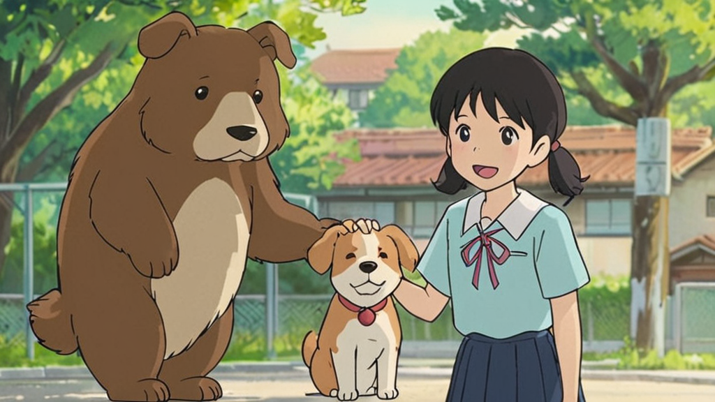 The story is about a little dog. The dog is very sad. Chen Jie likes it a lot.