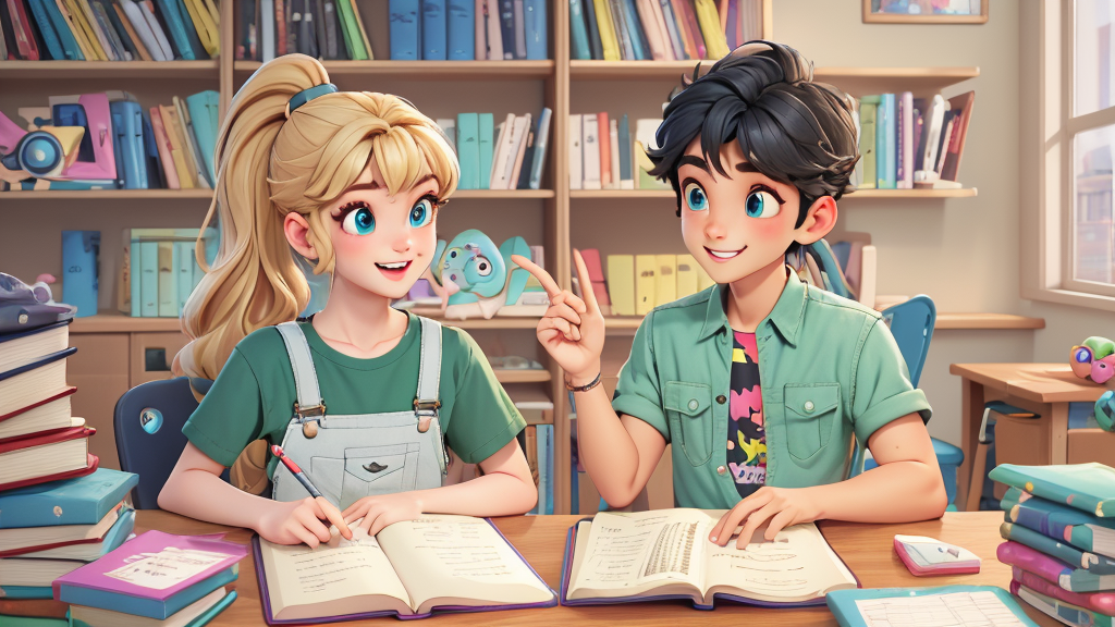 Zhang Peng and Sarah often do homework together. Sarah helps Zhang Peng learn Chinese. It is the best way for Zhang Peng to learn Chinese.