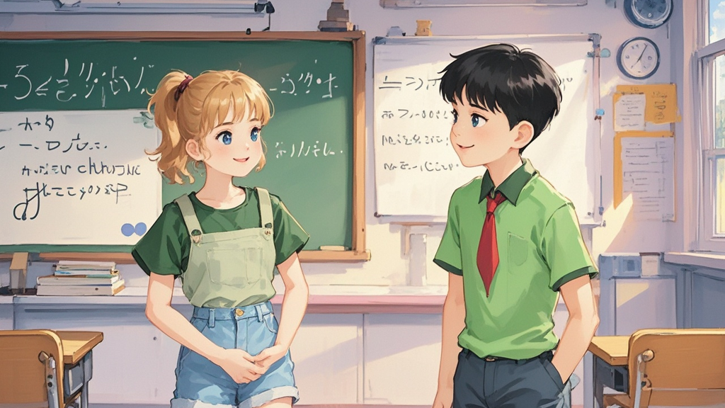 Zhang Peng asks, “What do you have on Mondays?”  
Sara answers, “I have Chinese, English, math and music.”  
Zhang Peng asks, “Do you like music?”  
Sara says, “Yes, I like music. Our music teacher is funny.”  
Zhang Peng says, “Yes, he is.”