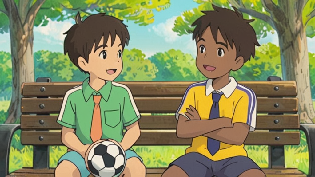 John and Zhang Peng are talking about their best friends. Guess who their best friends are? They do things together.