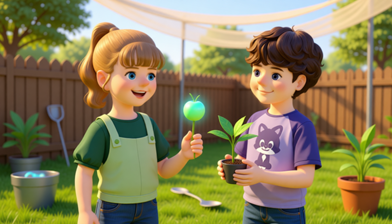 Mike says, "I like apples. I want to plant an apple tree."
C says, "I like bananas. I want to plant a banana tree."