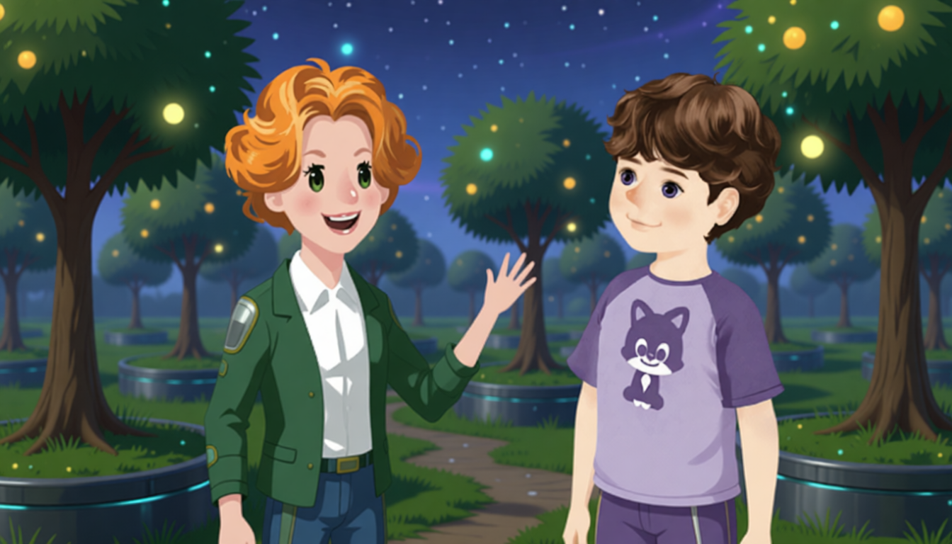 What do fruit trees need? Mike says plants need water, air and sunlight.