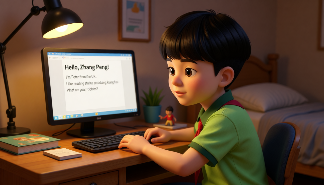 Storybook cover: The New Pen Pal