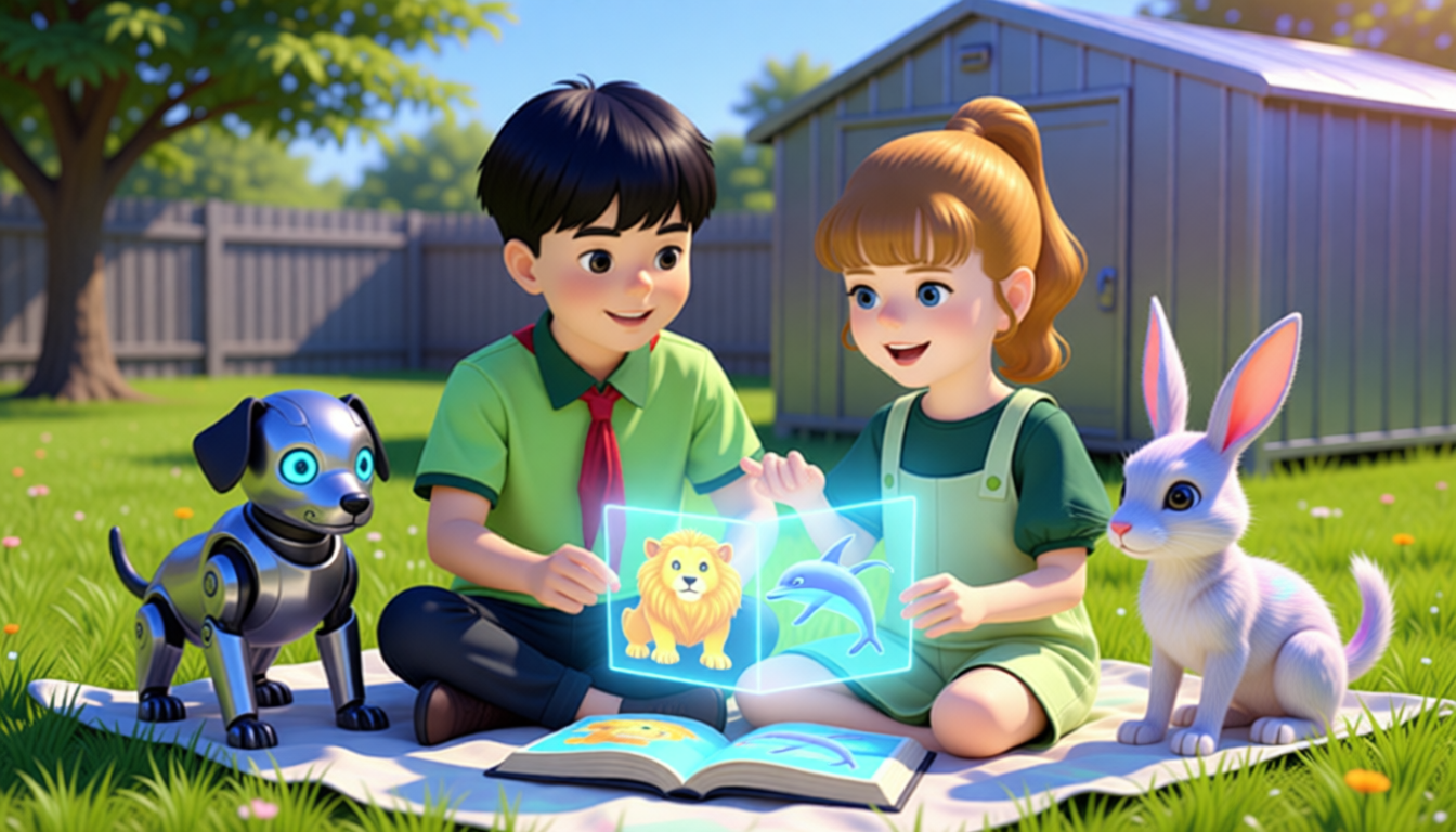 Storybook cover: Pets and Animals