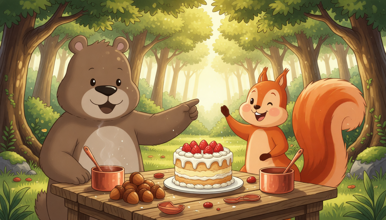 They think the nuts are so good that they could make something special. They use the nuts and cake to make a nut cake together.