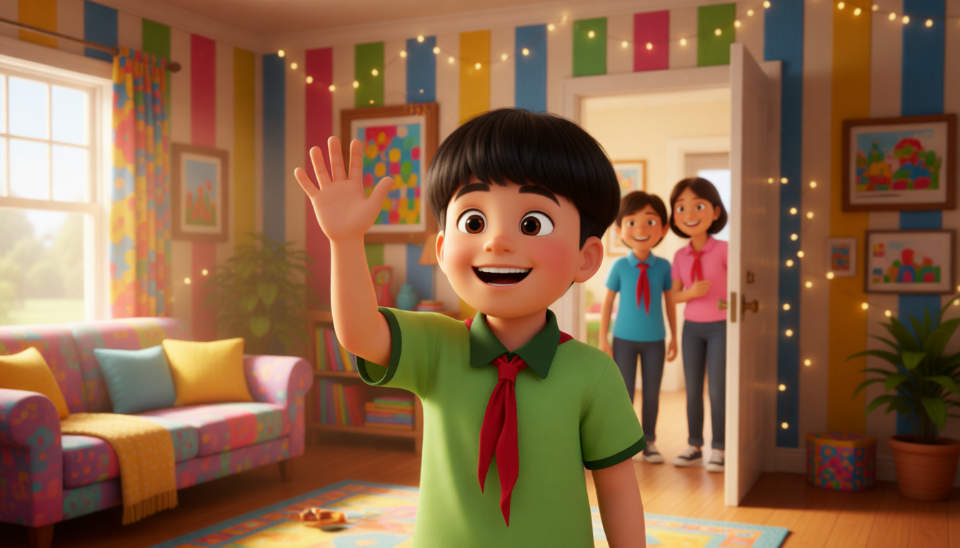 Storybook cover: Zhang Peng's New House 