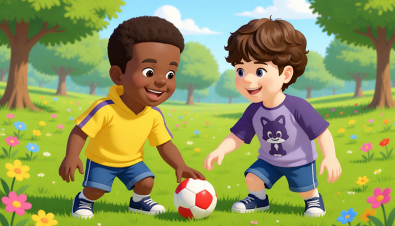 John and Mike often play ball games together.
Mike is very kind.
He always helps John.
They are best friends.