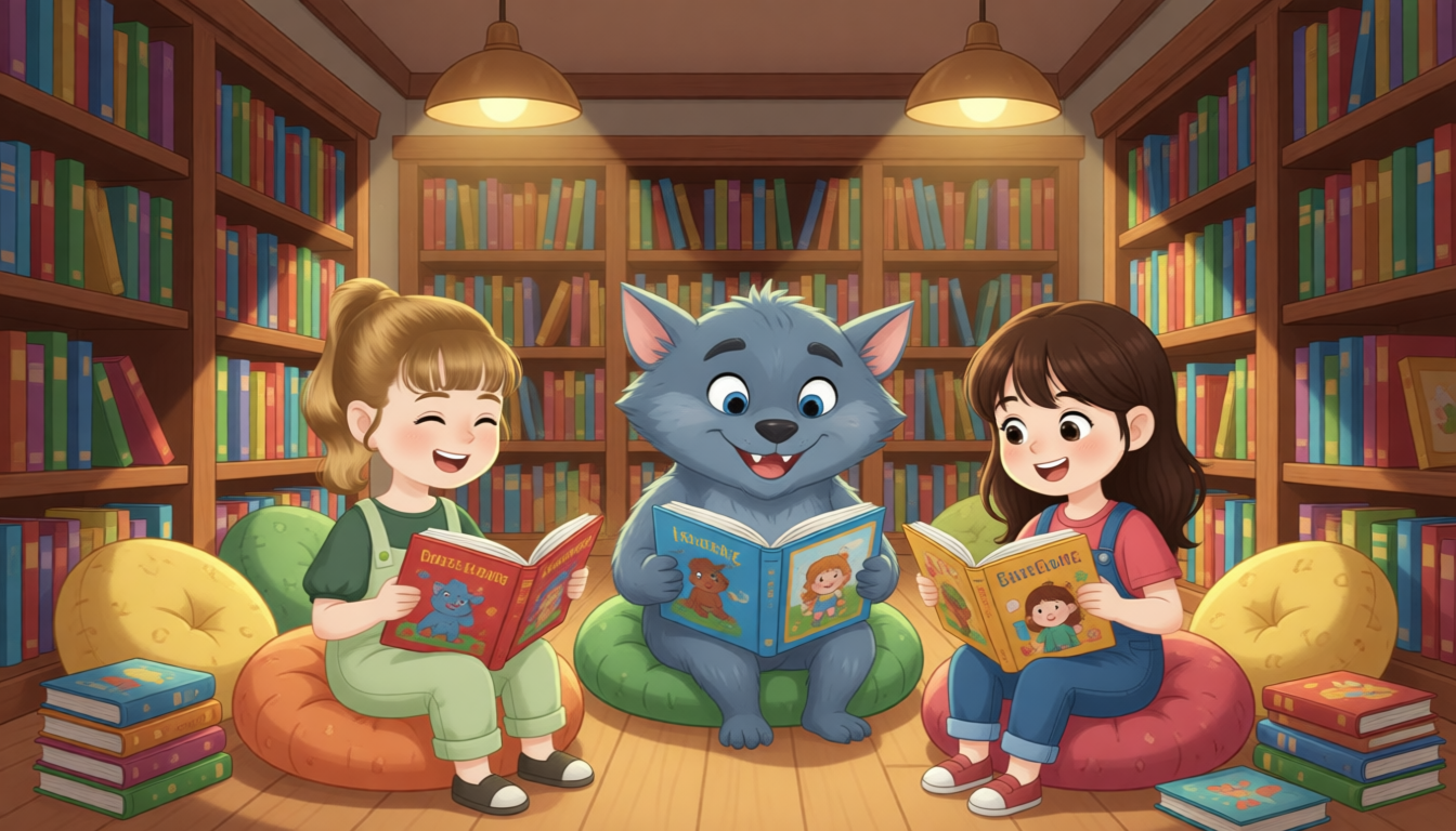 Sarah likes reading books.
Savage likes reading books too.
His favourite books are picture books, and he often reads and looks at picture books in the library.
Savage's friend C Wa also likes reading books.
Her favourite books are picture books, and she often reads picture books in the library too.